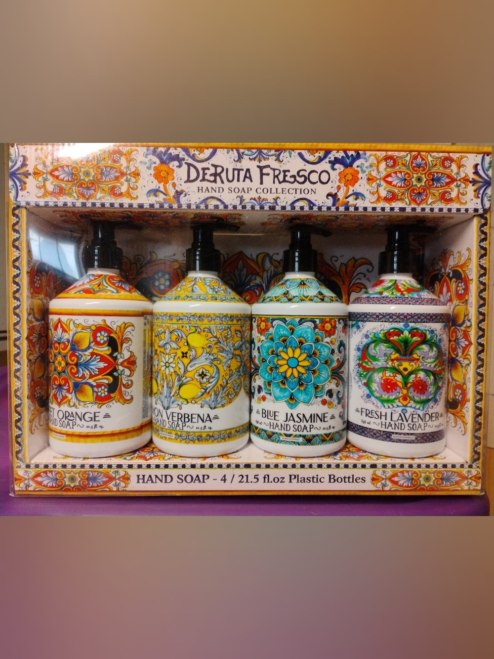 New Deruta Fresco Hand Soap Collection Set